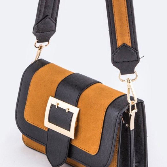 Camel Buckle Strap Shoulder Bag - Picture 4 of 4